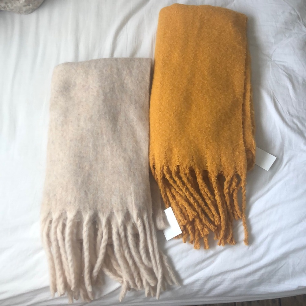Two thick winter Blanket Scarves
